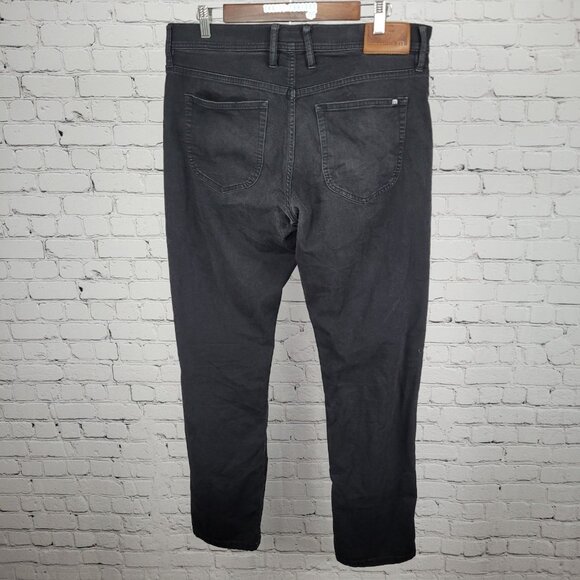 Travis Mathew Black Denim Cotton Blend Straight Leg Stretch Jeans 34 (34x32) - Picture 2 of 14